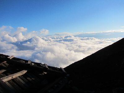 Hut above the clouds